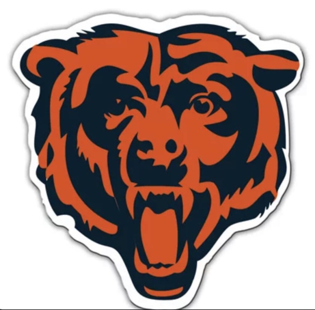 Chicago Bears orange bear head logo