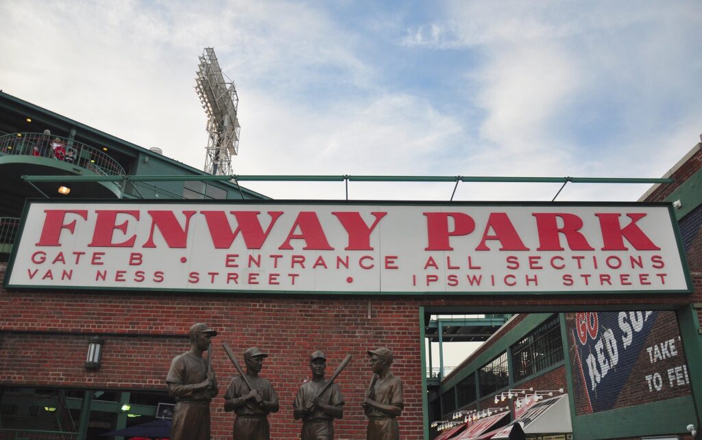 Fenway Park entrance sign in Boston